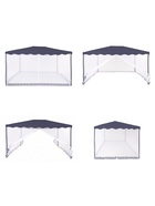 Тент-шатёр садовый Green Glade 1038, 3×4×2.45 м, с москитной сеткой, полиэстер, металлический каркас, синий - Фото 6