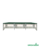 Тент-шатёр садовый Green Glade 1070, 3×9×2.5 м, полиэтилен, металлический каркас, зелёный - Фото 4