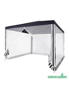 Тент-шатёр садовый Green Glade 1086, 3×3×2.5 м, с москитной сеткой, полиэстер, металлический каркас, синий - Фото 1