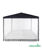 Тент-шатёр садовый Green Glade 1086, 3×3×2.5 м, с москитной сеткой, полиэстер, металлический каркас, синий - Фото 3