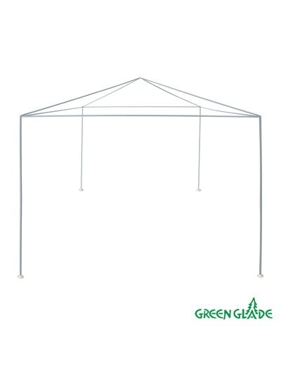 Тент-шатёр садовый Green Glade 1086, 3×3×2.5 м, с москитной сеткой, полиэстер, металлический каркас, синий