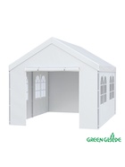 Тент-шатёр садовый Green Glade 3034, 3×4×3.1 м, полиэстер, металлический каркас, белый - Фото 2