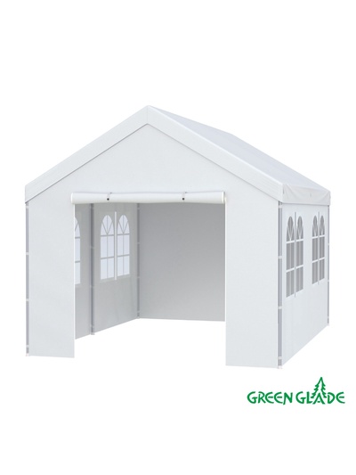 Тент-шатёр садовый Green Glade 3034, 3×4×3.1 м, полиэстер, металлический каркас, белый