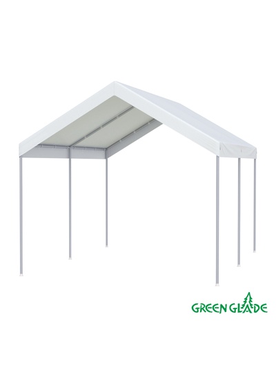 Тент-шатёр садовый Green Glade 3034, 3×4×3.1 м, полиэстер, металлический каркас, белый