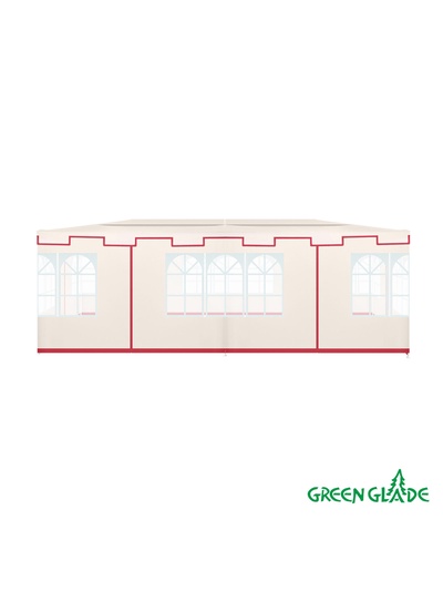 Тент-шатёр садовый Green Glade 1049, 3×6×2.5 м, полиэстер, металлический каркас, бежевый