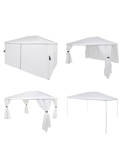 Тент-шатёр садовый Green Glade 1050, 3×4×2.5 м, полиэстер, металлический каркас, белый