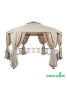 Тент-шатёр садовый Green Glade 1080, 2×2×2 м, полиэстер, стальной каркас, бежевый - Фото 1