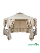 Тент-шатёр садовый Green Glade 1080, 2×2×2 м, полиэстер, стальной каркас, бежевый - Фото 2