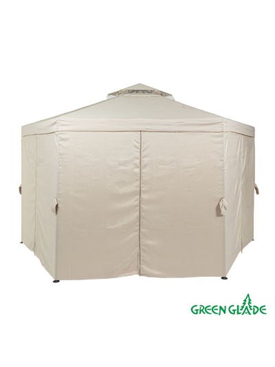 Тент-шатёр садовый Green Glade 1080, 2×2×2 м, полиэстер, стальной каркас, бежевый