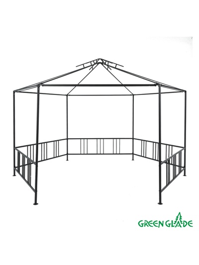 Тент-шатёр садовый Green Glade 1080, 2×2×2 м, полиэстер, стальной каркас, бежевый