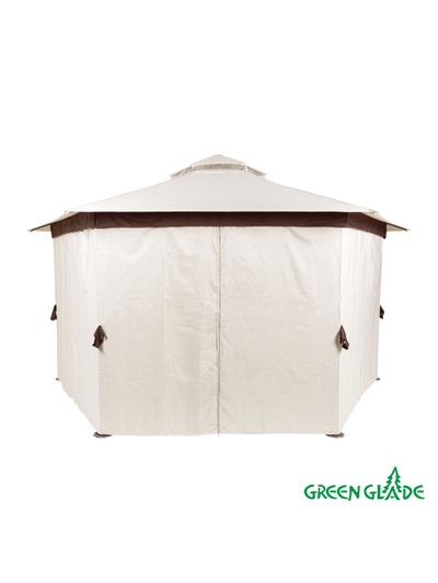Тент-шатёр садовый Green Glade 1150, 2.5×2.5×2.5 м, полиэстер, стальной каркас, бежевый