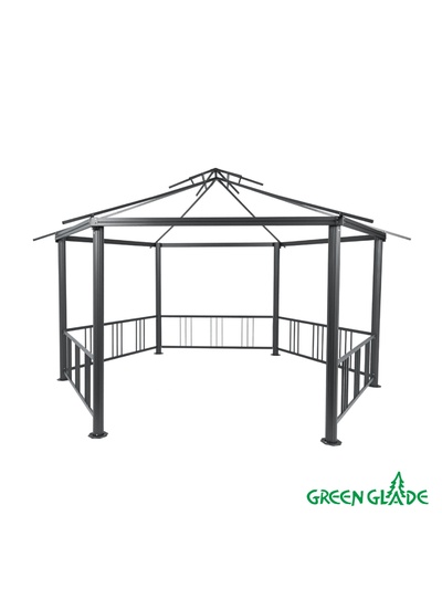 Тент-шатёр садовый Green Glade 1150, 2.5×2.5×2.5 м, полиэстер, стальной каркас, бежевый