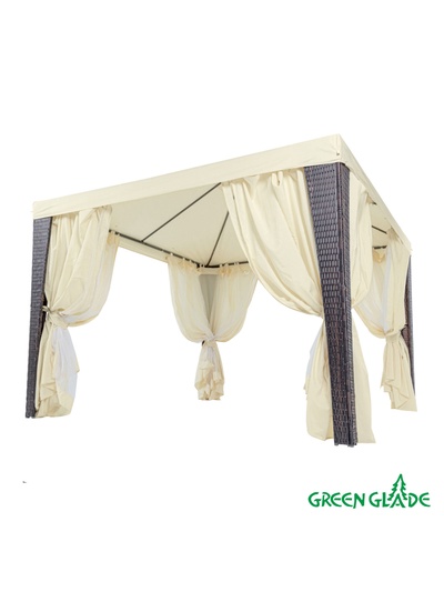 Тент-шатёр садовый Green Glade 3176, 3×3×2.5 м, полиэстер, металлический каркас, бежевый