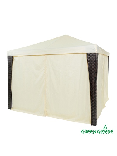 Тент-шатёр садовый Green Glade 3176, 3×3×2.5 м, полиэстер, металлический каркас, бежевый