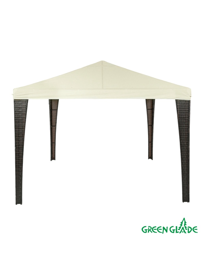 Тент-шатёр садовый Green Glade 3176 В, 3×3×2.5 м, полиэстер, металлический каркас, бежевый