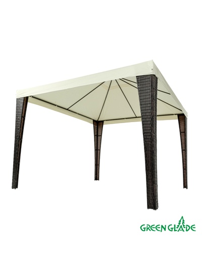 Тент-шатёр садовый Green Glade 3176 В, 3×3×2.5 м, полиэстер, металлический каркас, бежевый