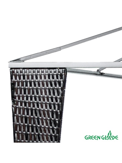 Тент-шатёр садовый Green Glade 3176 В, 3×3×2.5 м, полиэстер, металлический каркас, бежевый