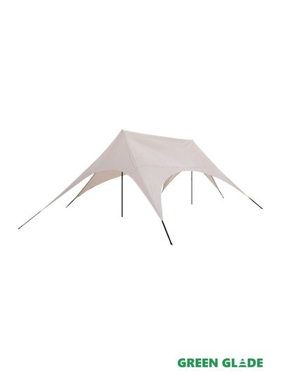 Тент-шатёр садовый Green Glade 72603, 8.5×5×2.6 м, оксфорд, стальной каркас, бежевый