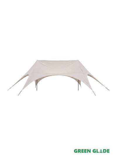 Тент-шатёр садовый Green Glade 72603, 8.5×5×2.6 м, оксфорд, стальной каркас, бежевый
