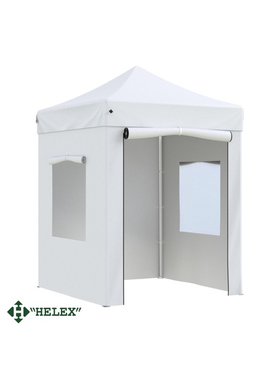 Тент-шатёр садовый Helex 22101, 2×2×2.46 м, полиэстер, стальной каркас, белый