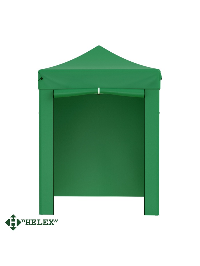 Тент-шатёр садовый Helex 4220, 2×2×3 м, полиэстер, стальной каркас, зелёный