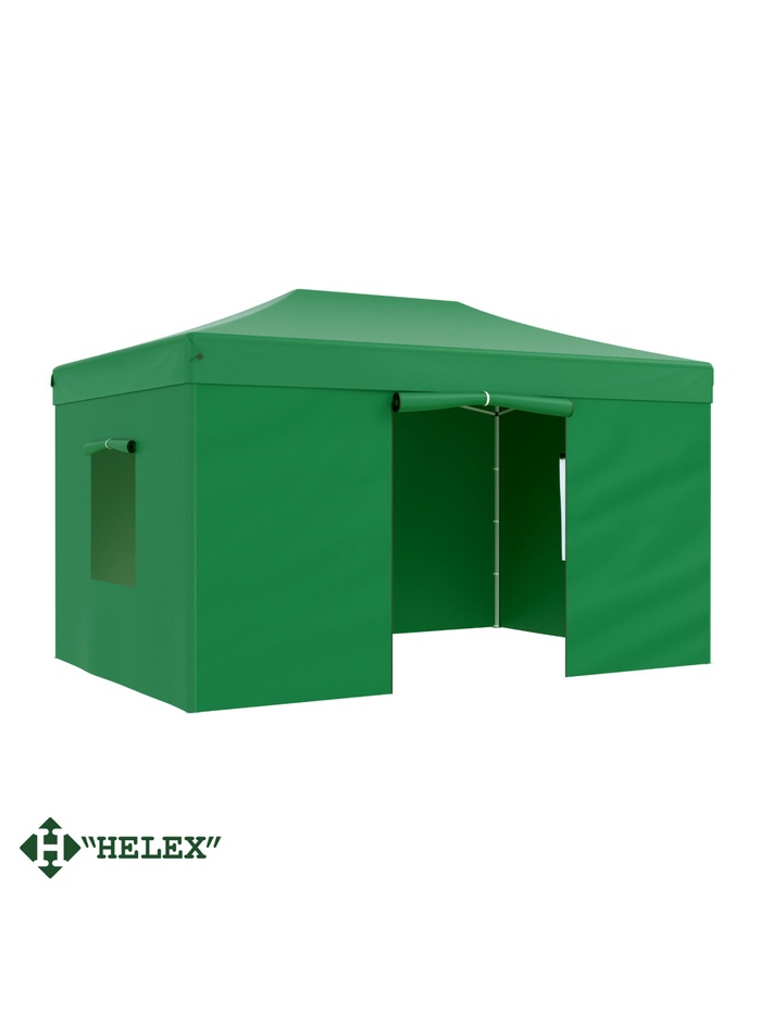 Тент садовый Helex 4336 3x4.5х3м полиэстер зеленый