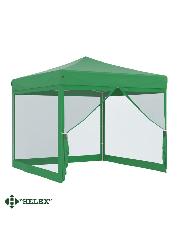 Тент садовый Helex 4351 3x3х3м полиэстер зеленый