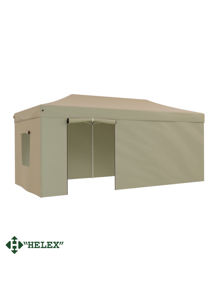 Тент-шатёр садовый Helex 4362, 6×3×3 м, полиэстер, стальной каркас, бежевый