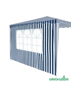Стенка для садового тента Green Glade 4120, 1.95×2.95 м, полиэстер, с окном, синяя - Фото 1