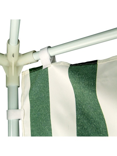 Стенка для садового тента Green Glade 4110, 1.95×2.95 м, полиэстер, с окном, зелёная