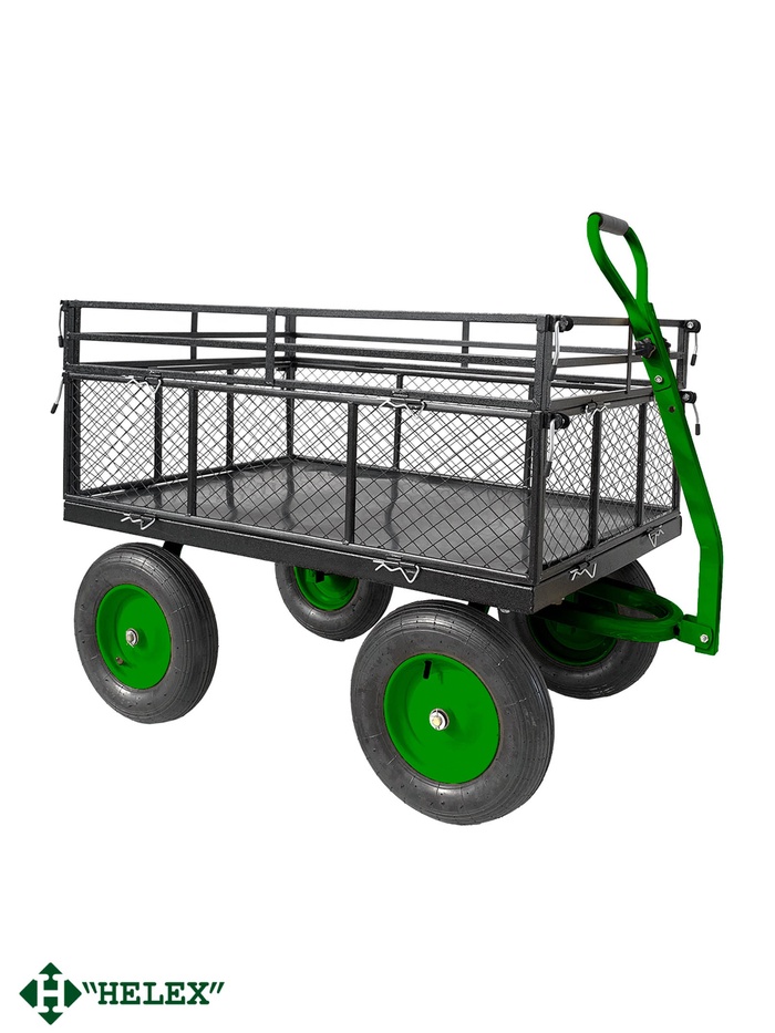 Садовая тележка черная/зеленая G204