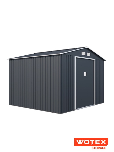 Сарай для дачи Wotex Storage-05-3, 277×259×203 см, тёмно-серый