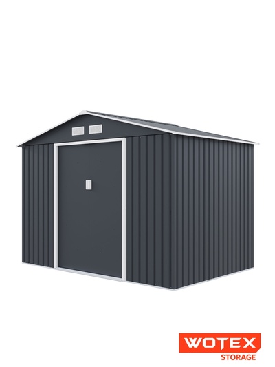 Сарай для дачи Wotex Storage-04-3, 277×195×203 см, тёмно-серый
