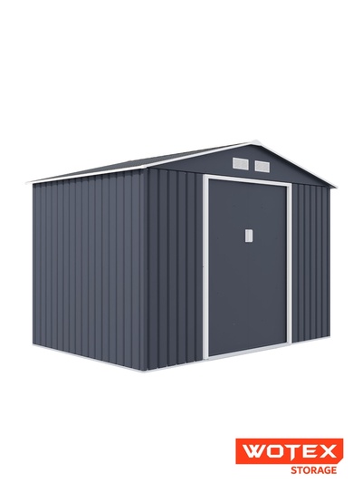 Сарай для дачи Wotex Storage-04-3, 277×195×203 см, тёмно-серый