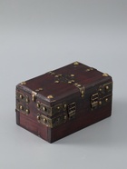 УЦЕНКА Шкатулка сундук дерево «Аделина» красная 17.5×11×9.5 см - Фото 3