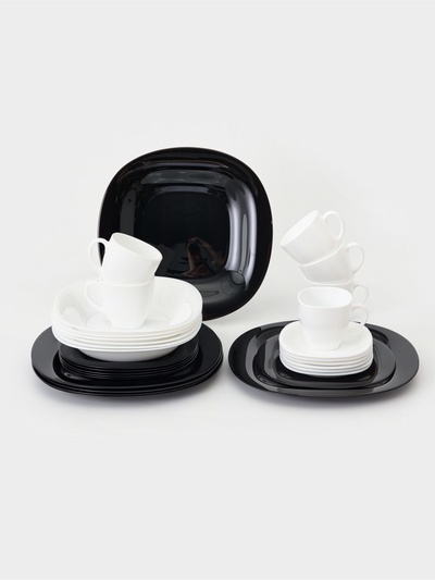 УЦЕНКА Сервиз столовый 30 предметов "CARINE WHITE&BLACK"