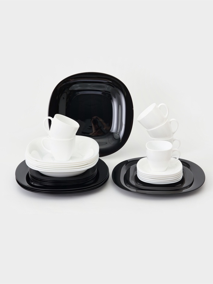 УЦЕНКА Сервиз столовый 30 предметов "CARINE WHITE&BLACK" - Фото 1