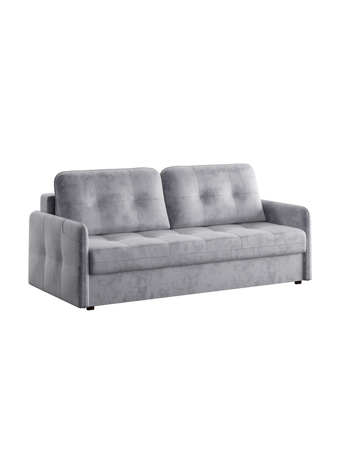 Диван прямой «Smart 1», механизм пантограф, спальное место 2000×1500 мм, велюр, цвет оникс 13 - Фото 1