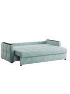 Диван прямой «Smart 3», механизм пантограф, спальное место 2000×1500 мм, велюр, цвет оникс 07 - Фото 5