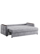 Диван прямой «Smart 3», механизм пантограф, спальное место 2000×1500 мм, велюр, цвет оникс 13 - Фото 5