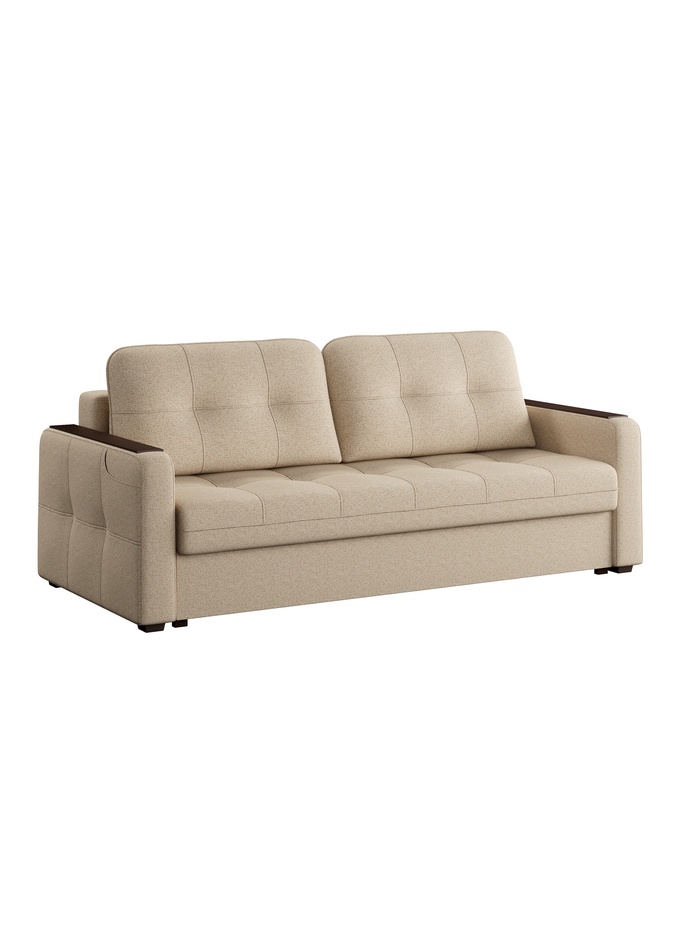 Диван прямой «Smart 3», механизм пантограф, спальное место 2000×1500 мм, жаккард, цвет анри 04 - Фото 1