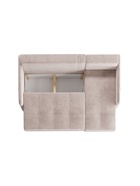 Диван угловой «Smart 1», универсальный, механизм пантограф, спальное место 2000×1500 мм, велюр, цвет оникс 03 - Фото 6