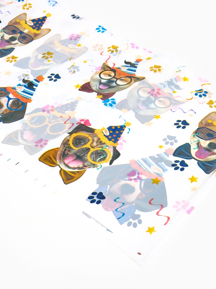 Скатерть одноразовая «Собачки в очках», 137х180 см