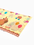 Скатерть одноразовая «Капибара с тортиком», 108×180 см - фото 809656130