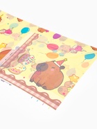 Скатерть одноразовая «Капибара с тортиком», 108×180 см - фото 809656131