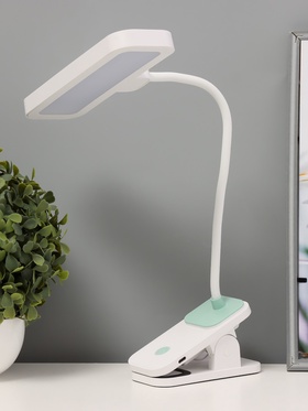 УЦЕНКА Лампа настольная RISALUX «Лайти» LED 4 Вт USB АКБ бело-зеленый 12.5×19×32.5 см 11035933