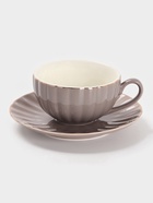 УЦЕНКА Чайный сервиз «Вивьен» 6 чашек 200 мл, 6 блюдец d=15 см, цвет серый - Фото 3