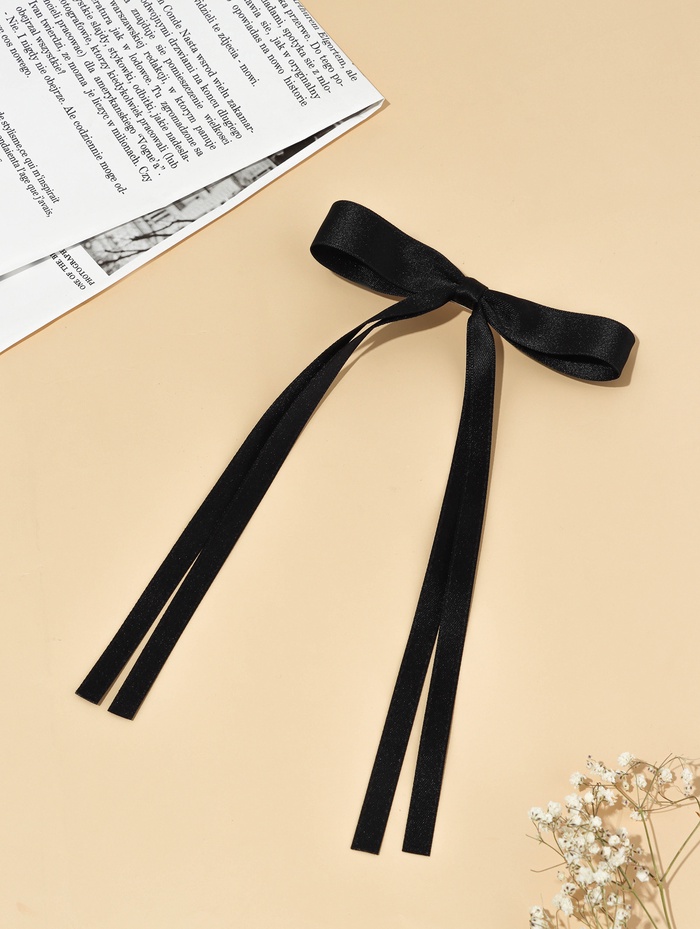 Заколка - автомат QF «Деметра», заколка 8 см, 25×15 см, чёрная