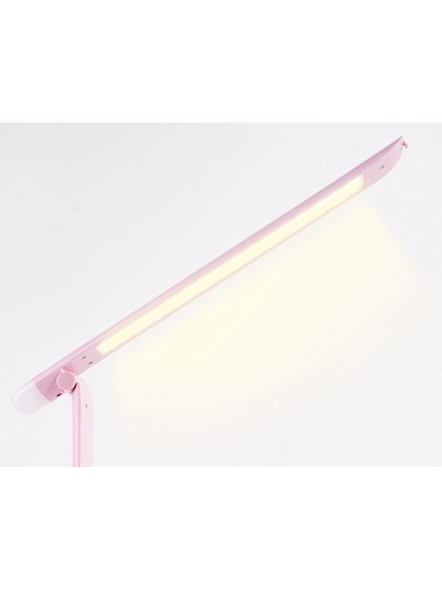 Лампа настольная DE551, LED, 8 Вт, 3000-6400K, розовая, 15×15×60 см