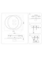 Люстра FL51393, пульт, LED, 3000-6400K, 65 Вт, 56×48×12 см, чёрная - Фото 11